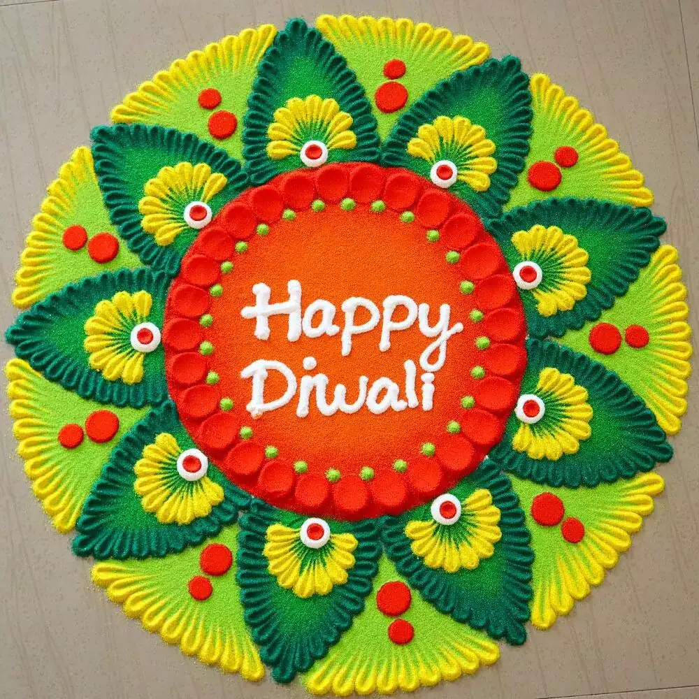 modern rangoli kolam designs with colours